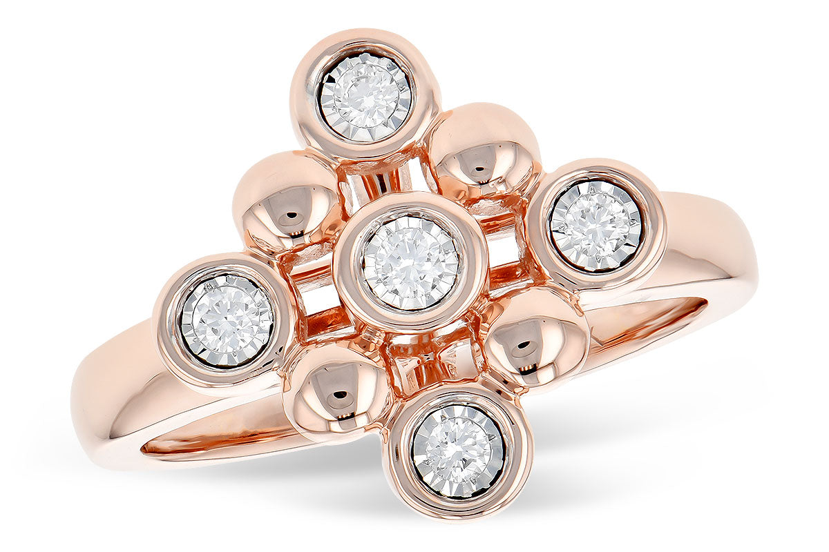 Allison Kaufman Diamond Ring in 14K Rose Gold, 0.14 ctw