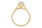 Allison Kaufman Diamond Engagement Ring Semi-Mount in 14K Yellow Gold, 0.19 ctw (LR113-19), alternate view