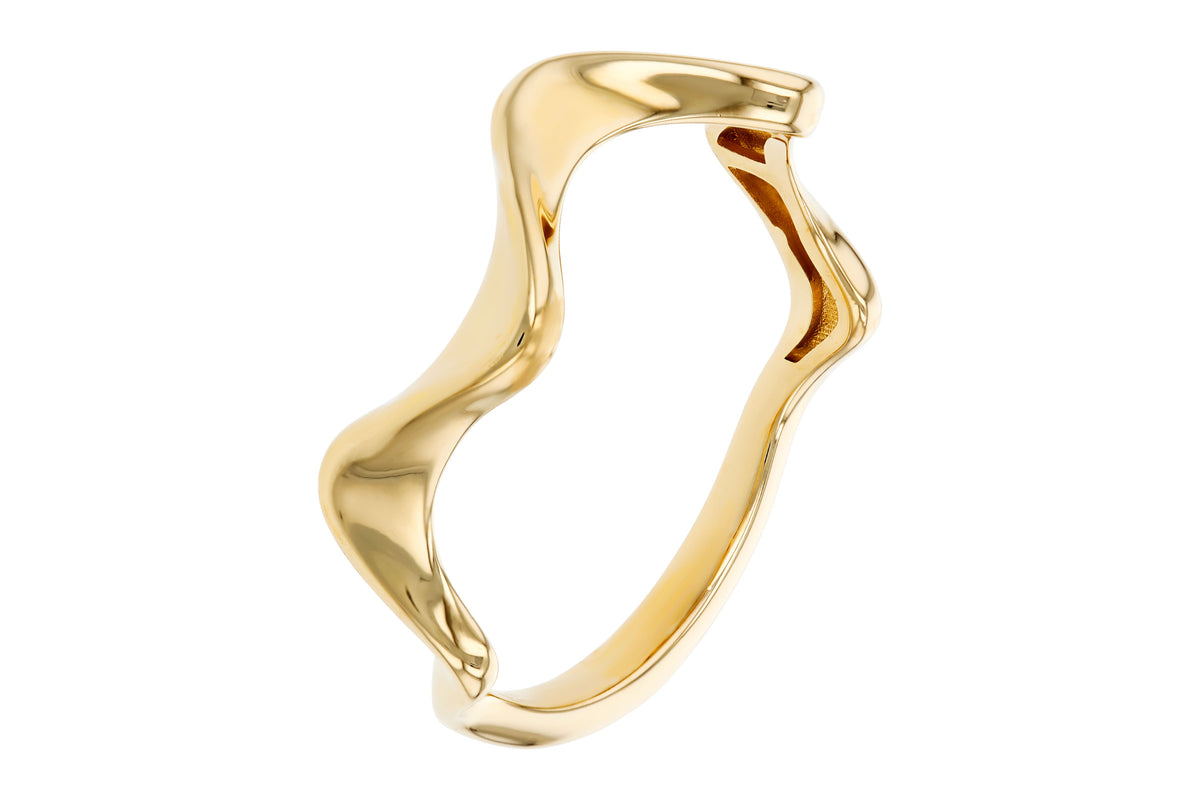 Allison Kaufman Wedding Band in 14K Yellow Gold (W2739), alternate view