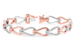 Allison Kaufman Diamond Bracelet in 14K Rose & White Gold, 1.90 ctw