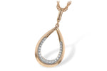 Allison Kaufman Diamond Necklace in 14K Rose Gold, 0.09 ctw