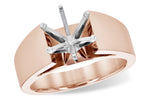 Allison Kaufman Engagement Ring Semi-Mount in 14K Rose Gold (L7806)