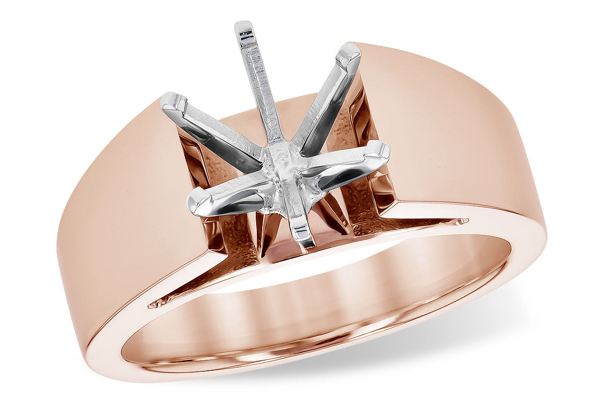 Allison Kaufman Engagement Ring Semi-Mount in 14K Rose Gold (L7806)