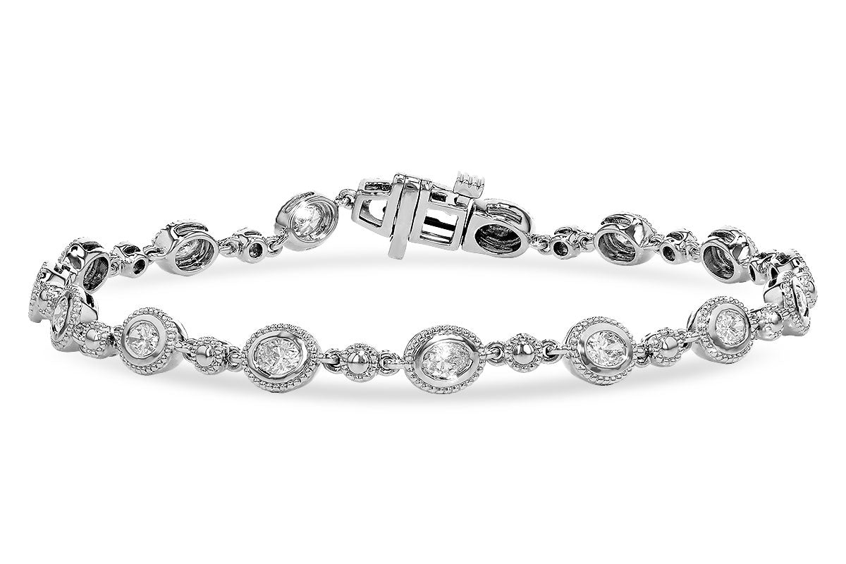 Allison Kaufman Fancy-Cut Diamond Bracelet in 14K White Gold, 1.25 ctw
