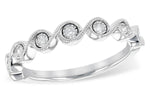 Allison Kaufman Diamond Wedding Band in 14K White Gold, 0.11 ctw (W2334)