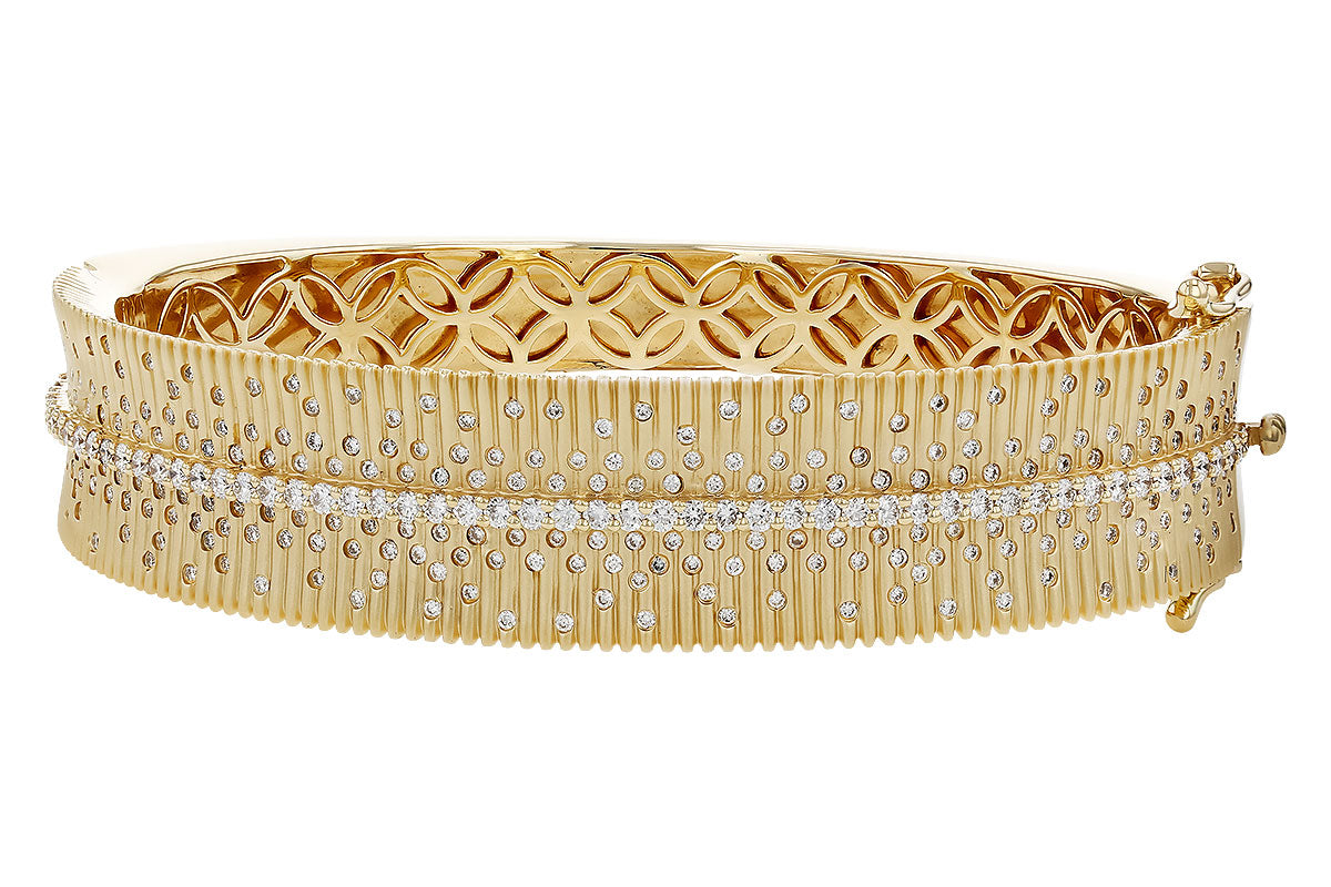 Allison Kaufman Diamond Bangle Bracelet in 14K Yellow Gold, 1.96 ctw
