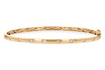 Allison Kaufman Diamond Bangle Bracelet in 14K Rose Gold, 0.40 ctw