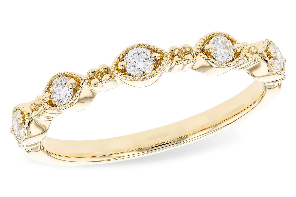 Allison Kaufman Diamond Wedding Band in 14K Yellow Gold, 0.20 ctw (W2525)