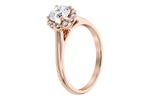Allison Kaufman Diamond Engagement Ring Semi-Mount in 14K Rose Gold, 0.19 ctw (LR113-19), alternate view