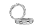 Allison Kaufman Diamond Wedding Band in 14K White Gold, 0.25 ctw (W2740), alternate view