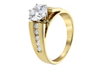 Allison Kaufman Diamond Engagement Ring Semi-Mount in 14K Yellow Gold, 0.33 ctw (L7235), alternate view