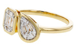 Allison Kaufman Baguette Diamond Ring in 14K Yellow Gold, 0.25 ctw (D6077), alternate view