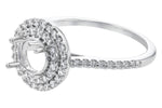 Allison Kaufman Diamond Engagement Ring Semi-Mount in 14K White Gold, 0.40 ctw (L7802), alternate view