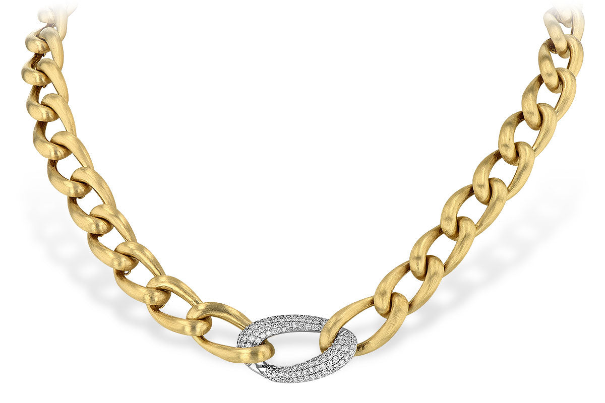 Allison Kaufman Diamond Necklace in 14K Yellow & White Gold, 1.22 ctw