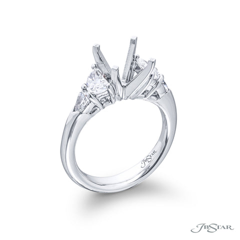 Platinum Diamond Semi-Mount Engagement Ring