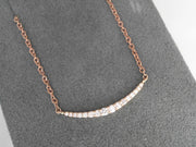 14 Karat White Gold Diamond Necklace