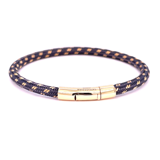 Gray braided bracelet