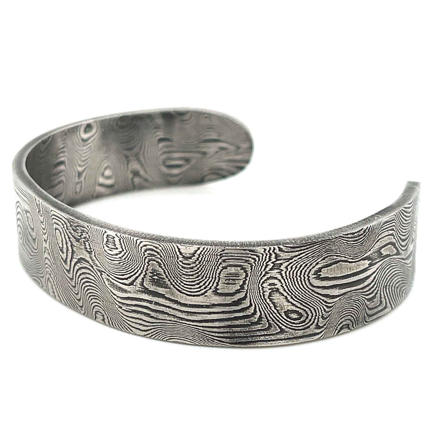 Chris Ploof Designer Thin Damascus Steel Cuff