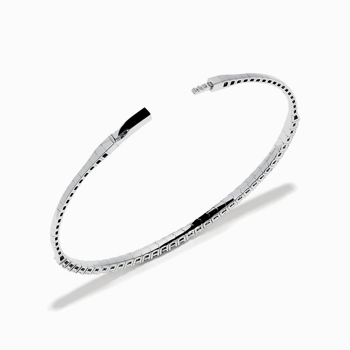 Flexible Diamond Bracelet in 14K White Gold view 2