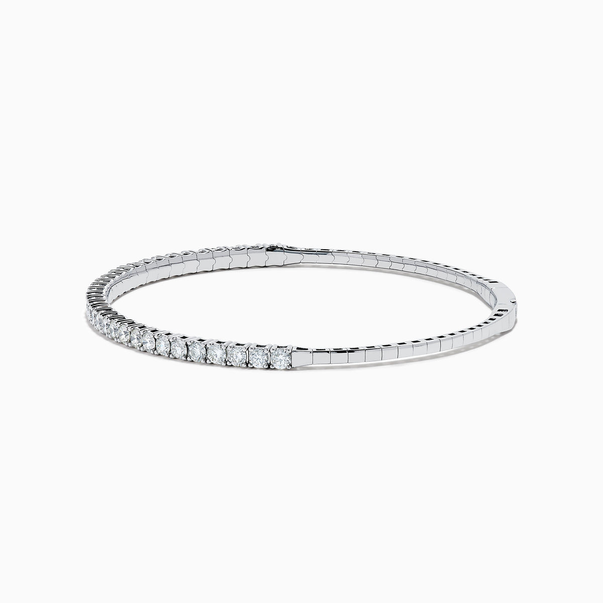 Flexible Diamond Bracelet in 14K White Gold view 4