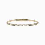 Flexible Diamond Bangle Bracelet in 14K Yellow Gold