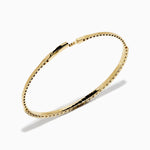 Flexible Diamond Bangle Bracelet in 14K Yellow Gold view 2