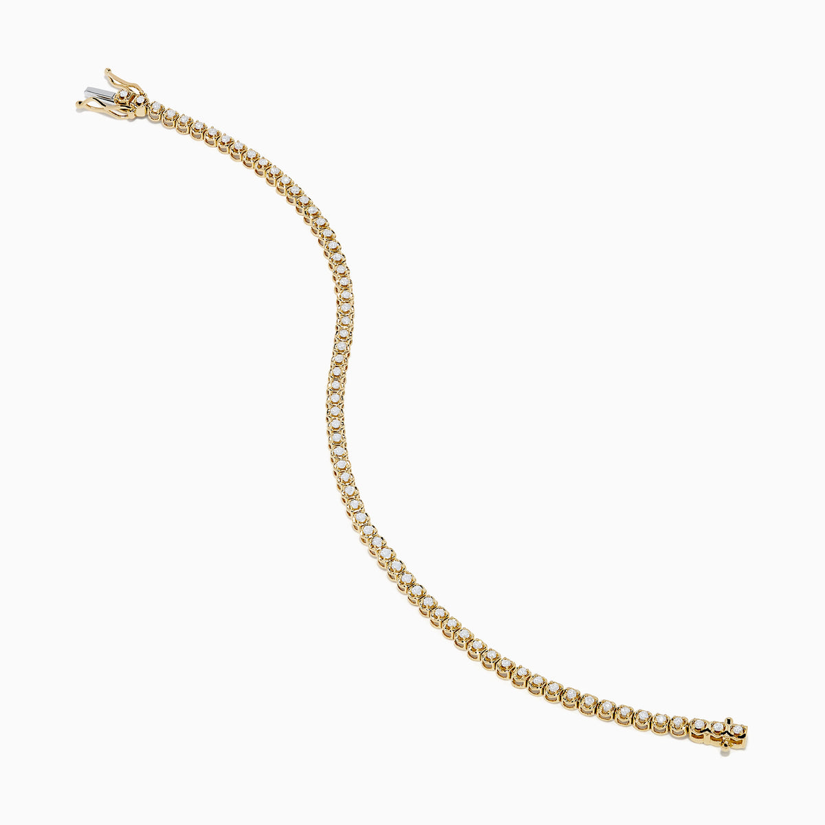 1.0 Ct. Diamond Tennis Bracelet in 14K Yellow Gold view 2