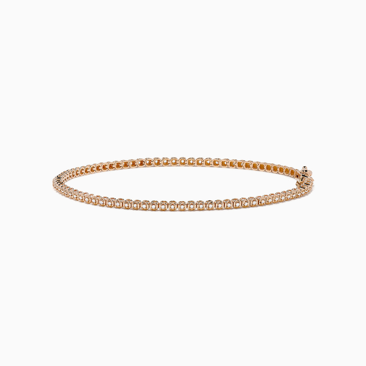 0.25 Ct. Diamond Tennis Bracelet in 14K Rose Gold