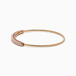 Flexible Diamond Bangle in 14K Rose Gold view 2