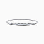 Flexible Diamond Bangle in 14K White Gold