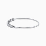 Flexible Diamond Bangle in 14K White Gold view 2