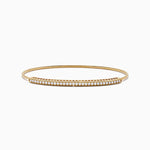 Flexible Diamond Bangle in 14K Yellow Gold