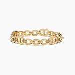 Chain Link Diamond Bracelet in 14K Yellow Gold