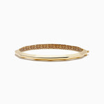 Geometric Bamboo Bangle in 14K Yellow Gold