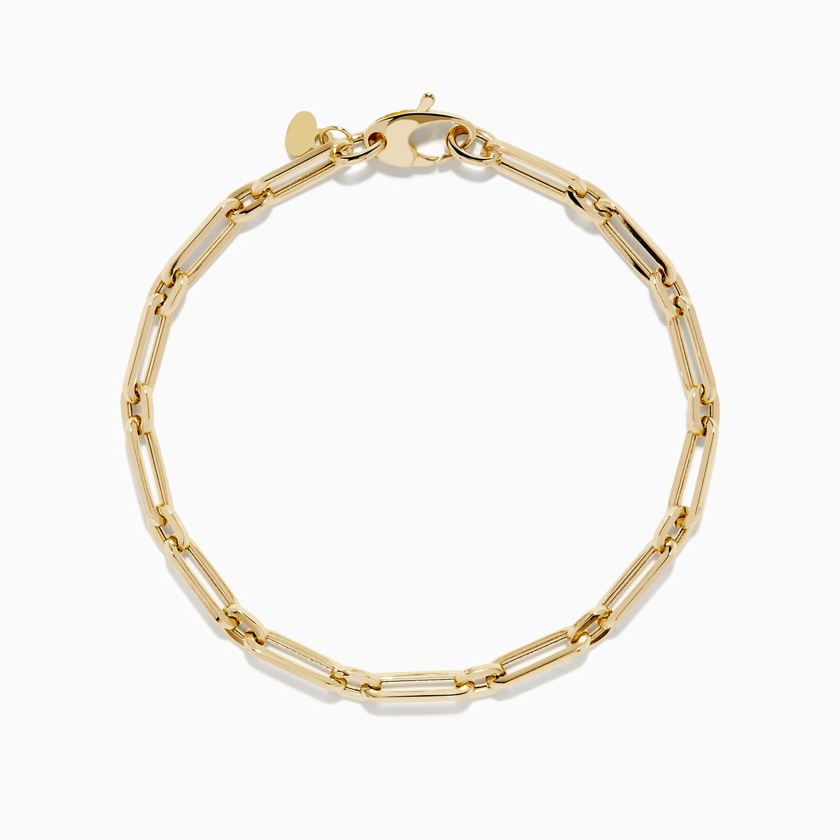 Square Chain Link Bracelet in 14K Yellow Gold