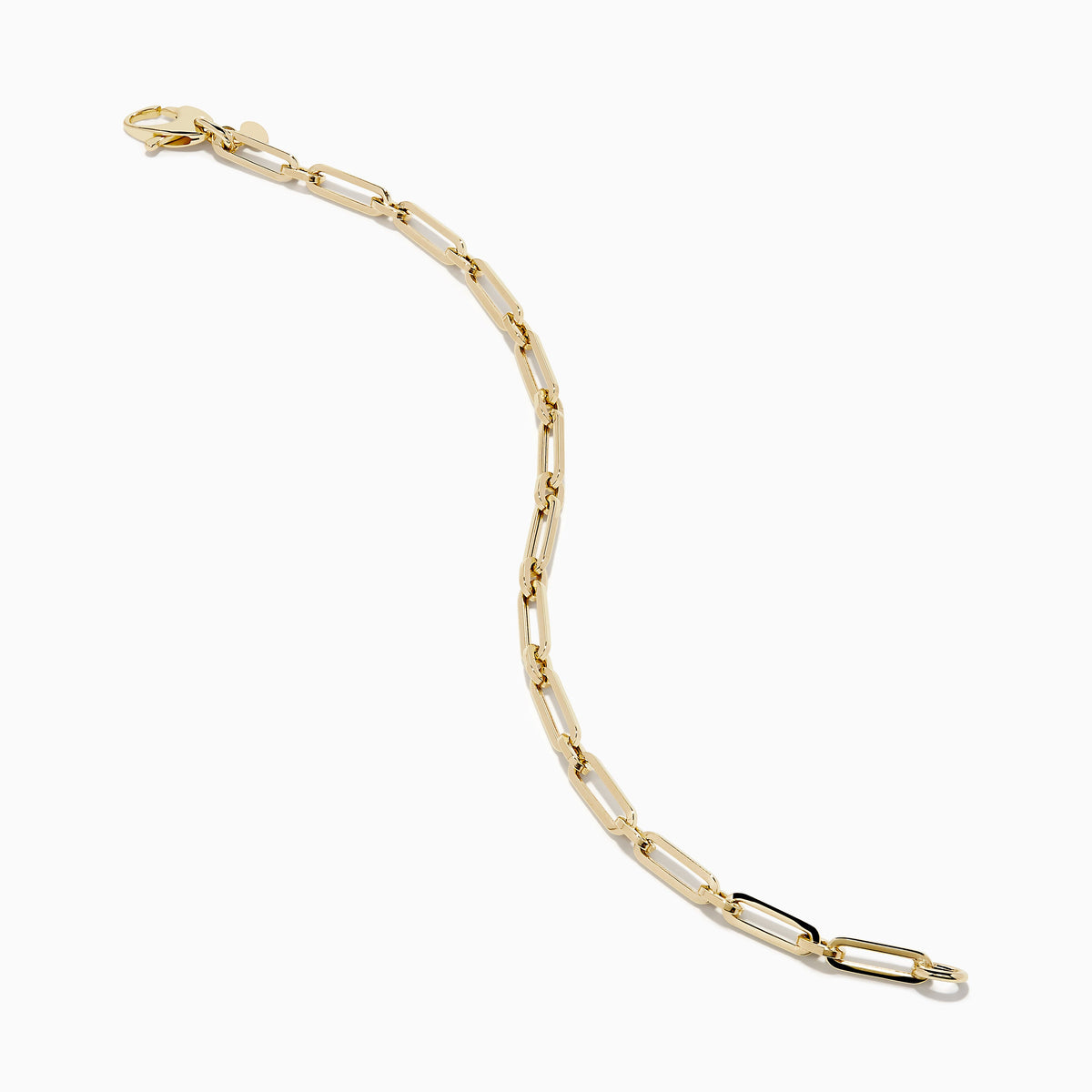 Square Chain Link Bracelet in 14K Yellow Gold view 2