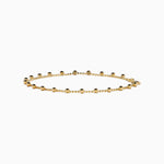 Tassel Bead Chain Bracelet in 14K Yellow Gold view 3