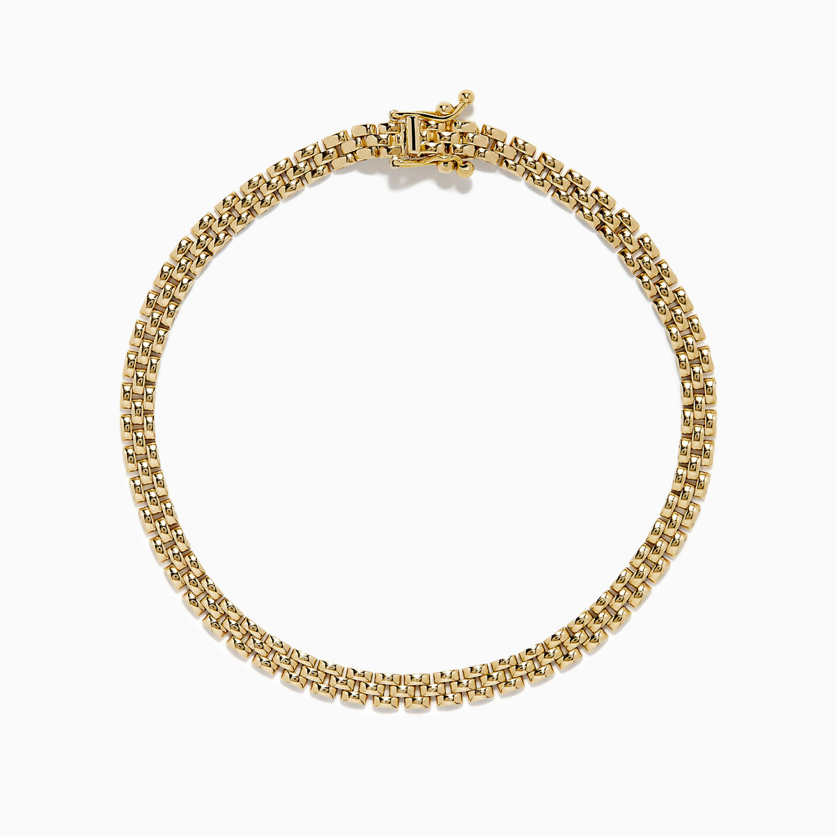 Panther Chain Link Bracelet in 14K Yellow Gold