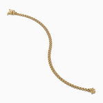 Panther Chain Link Bracelet in 14K Yellow Gold view 2