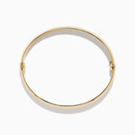 Oval with Hinge Bracelet in 14K Yellow Gold view 3