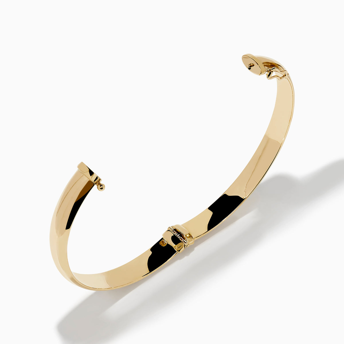 Oval with Hinge Bracelet in 14K Yellow Gold view 2