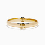 Oval with Hinge Bracelet in 14K Yellow Gold view 4
