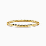 Hammered Hinge Bangle in 14K Yellow Gold