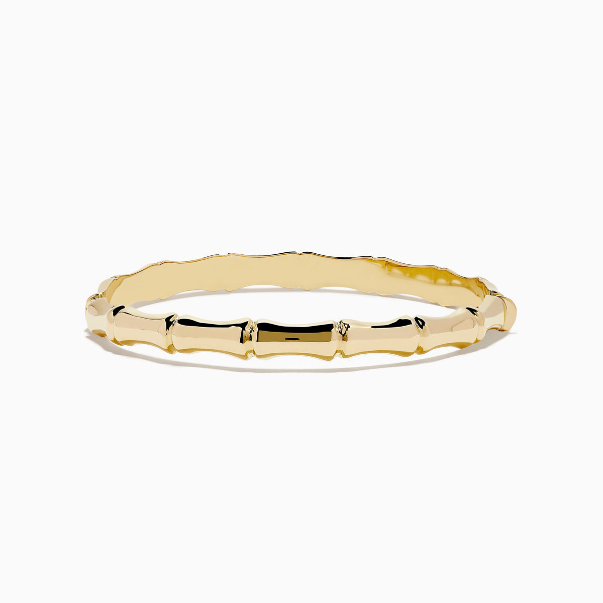 Bamboo Hinge Bangle in 14K Yellow Gold