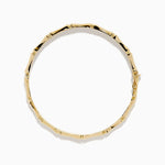 Bamboo Hinge Bangle in 14K Yellow Gold view 3