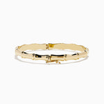 Bamboo Hinge Bangle in 14K Yellow Gold view 4