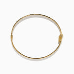 Hollow Hinge Bracelet in 14K Yellow Gold view 3