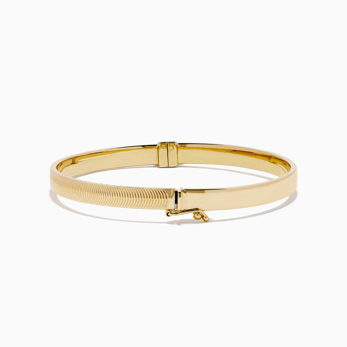 Hollow Hinge Bracelet in 14K Yellow Gold view 4