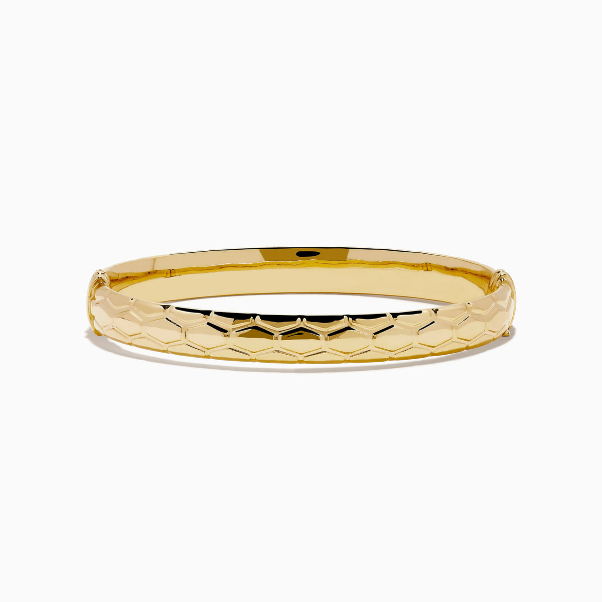 Textured Hinge Bracelet in 14K Yellow Gold
