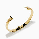 Textured Hinge Bracelet in 14K Yellow Gold view 2